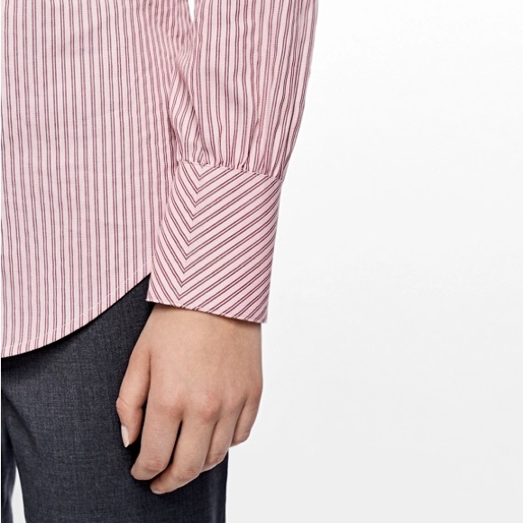 Brooks Brothers Women’s pink Striped Dobby Shirt Sized 4 crisp 100% Cotton - Picture 9 of 16